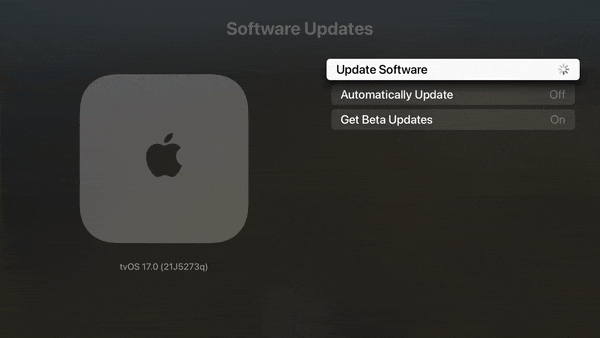 苹果发布 tvOS 17 Beta 2（21J5293g）更新
