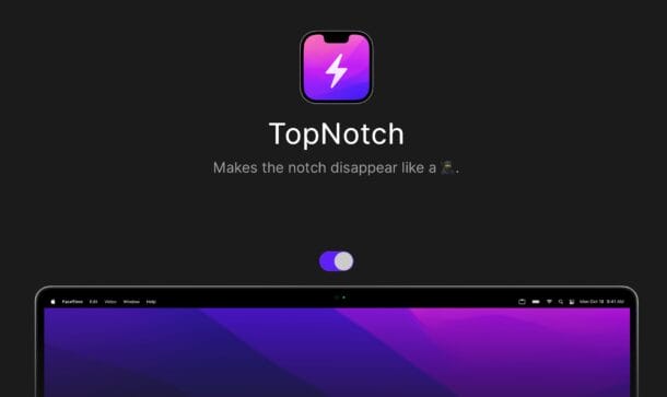 使用TopNotch隐藏MacBook Pro和Air上的显示槽口