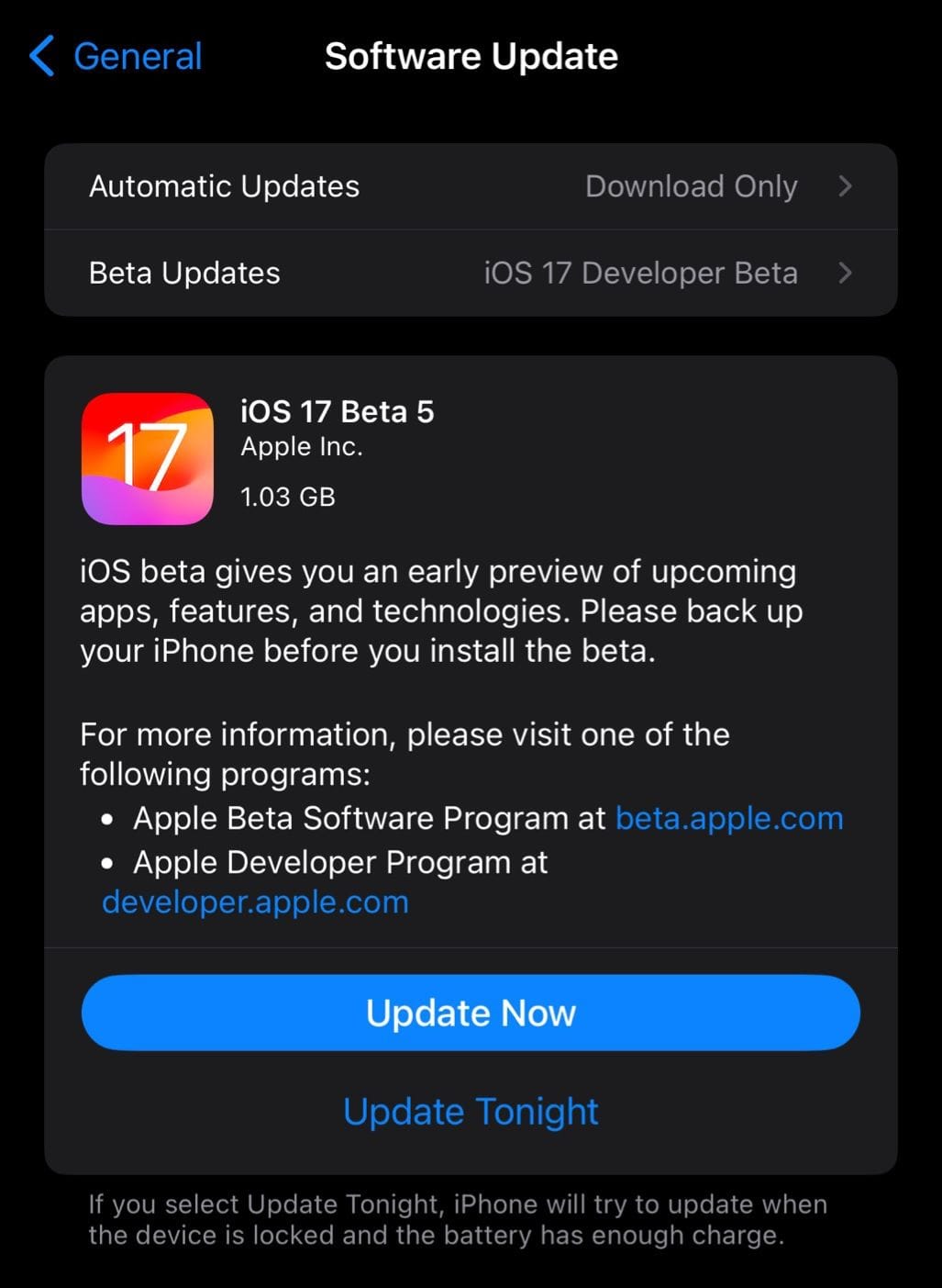 苹果发布 iOS 17/iPadOS 17 开发者预览版 Beta 5：改进多项功能