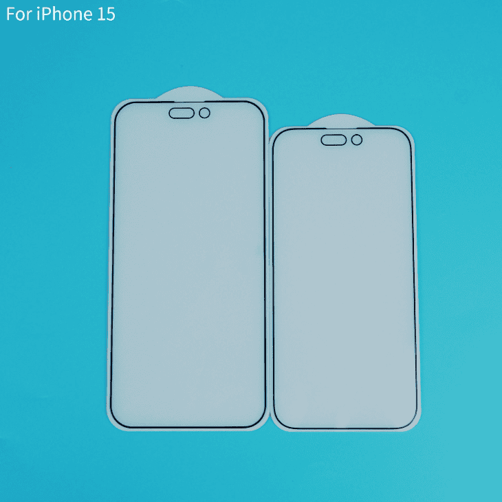 苹果 iPhone 15 钢化膜照片首度曝光，展现新一代设计！