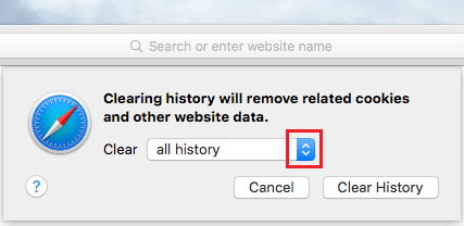 苹果笔记本快速清除Safari浏览器历史记录