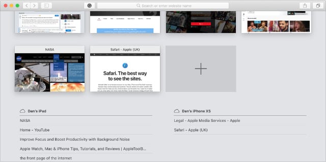 Mac电脑上Safari中重新打开关闭或丢失的标签页