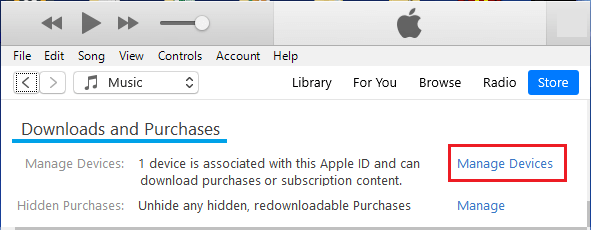 如何在iTunes上删除或取消对计算机的授权