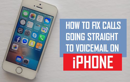 iPhone上的电话直接转到语音信箱：如何修复？