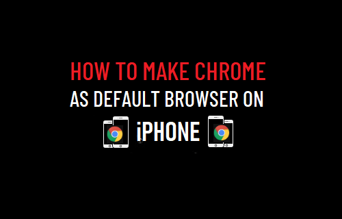 如何将Chrome设为iPhone的默认浏览器