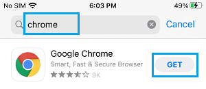 如何将Chrome设为iPhone的默认浏览器