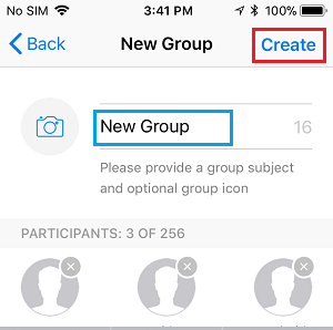 如何在苹果iPhone上创建WhatsApp群组