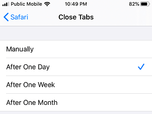 快速在iPhone上一键关闭所有Safari标签页