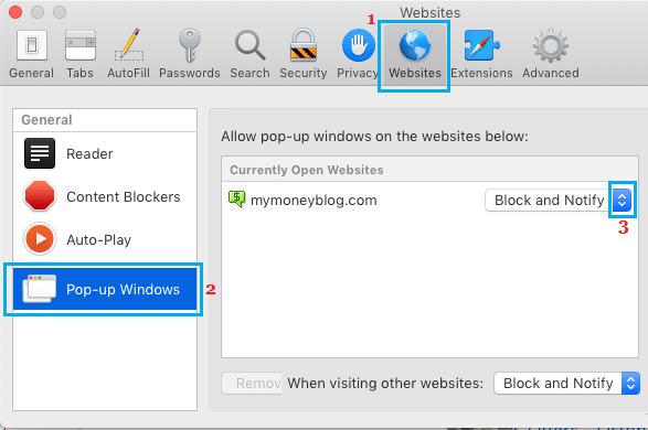 如何在Safari浏览器中允许或阻止弹出窗口