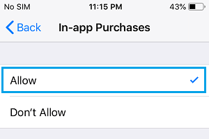 修复iPhone上不允许app内购买（苹果内购买功能设置）