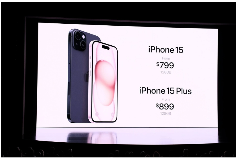 iPhone 15来了，灵动岛、配 4800 万主摄、改用 USB-C 端口，起售价 799/899 美元