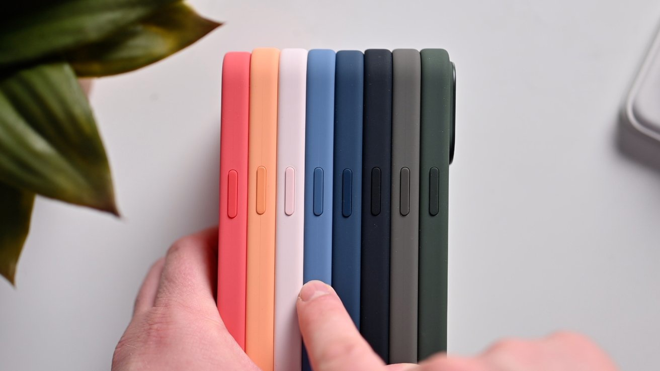 苹果 iPhone 15 系列硅胶保护套上手：8 种颜色，售价 399 元