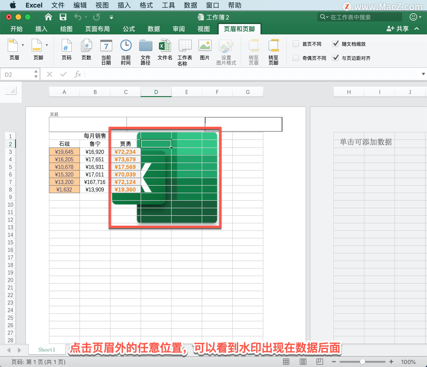 Microsoft Excel 教程「25」，如何在 Excel 中复制单元格格式、添加水印？