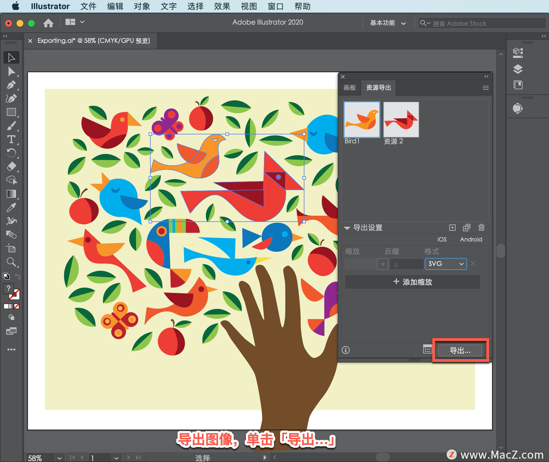 Illustrator 教程「40」，如何在 Illustrator 中导出图像？