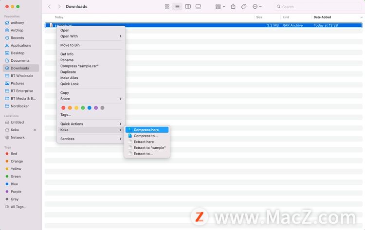 如何在 Mac 上打开和提取 RAR 文件？